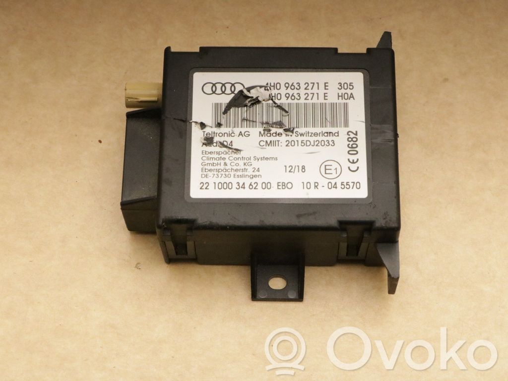 Audi A4 S4 B9 Auxiliary heating control unit/module 