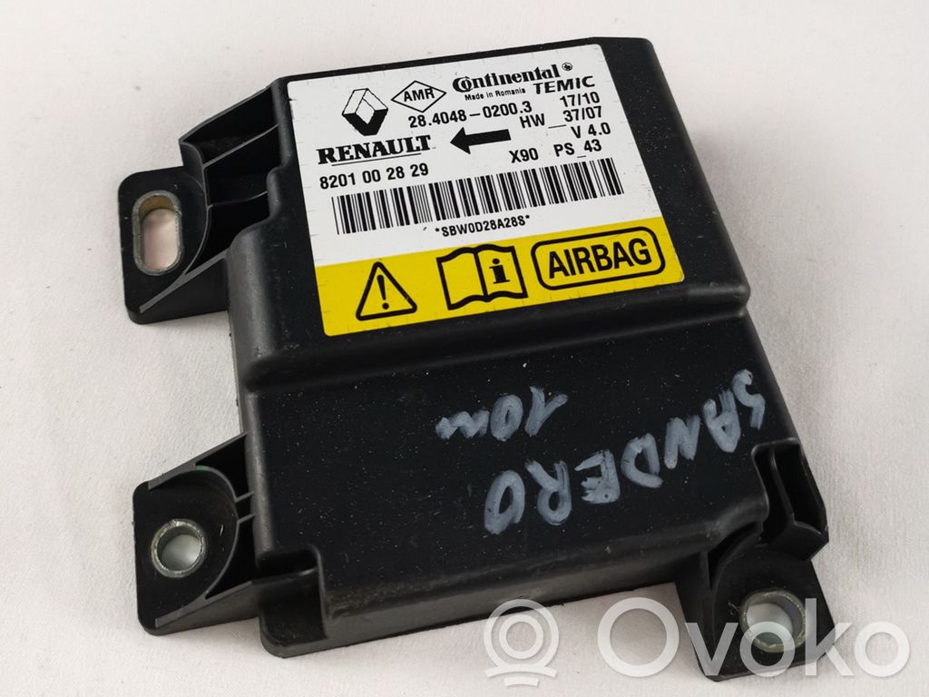 Dacia Sandero Airbag control unit/module 