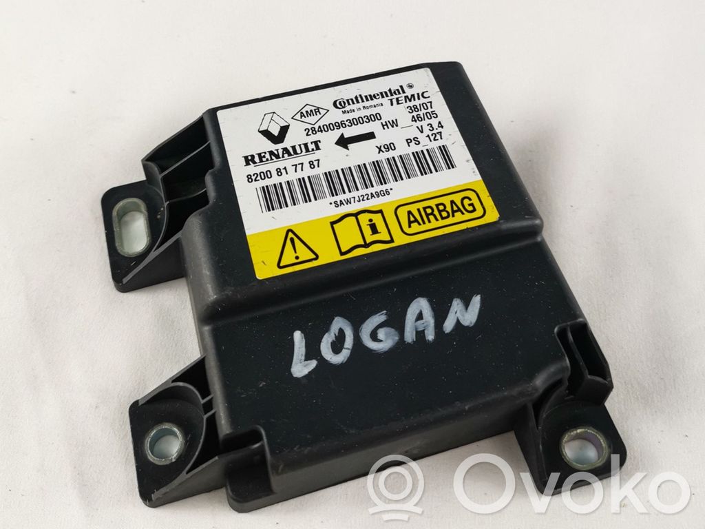 Dacia Logan I Airbag control unit/module 
