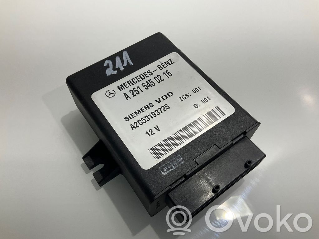 Module de commande suspension   A2515450216,ZGS001,A2C53193725,2515450216