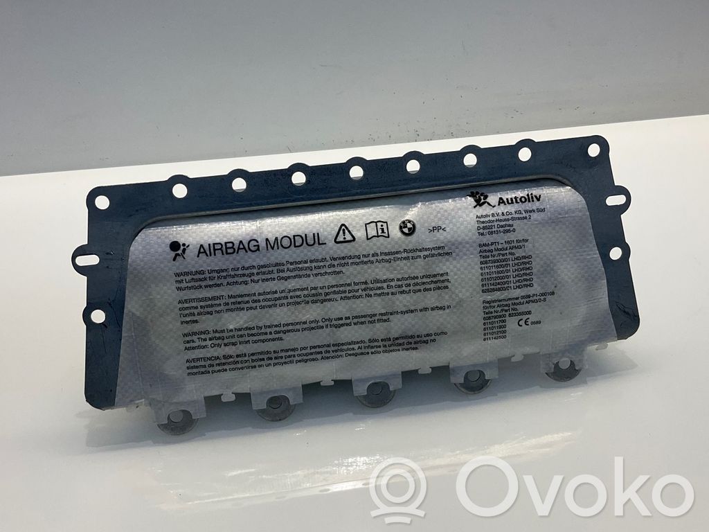 BMW 6 F12 F13 Pasažiera drošības spilvens 