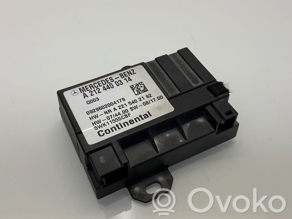 Mercedes-Benz E W212 Unité de commande / module de pompe à carburant 