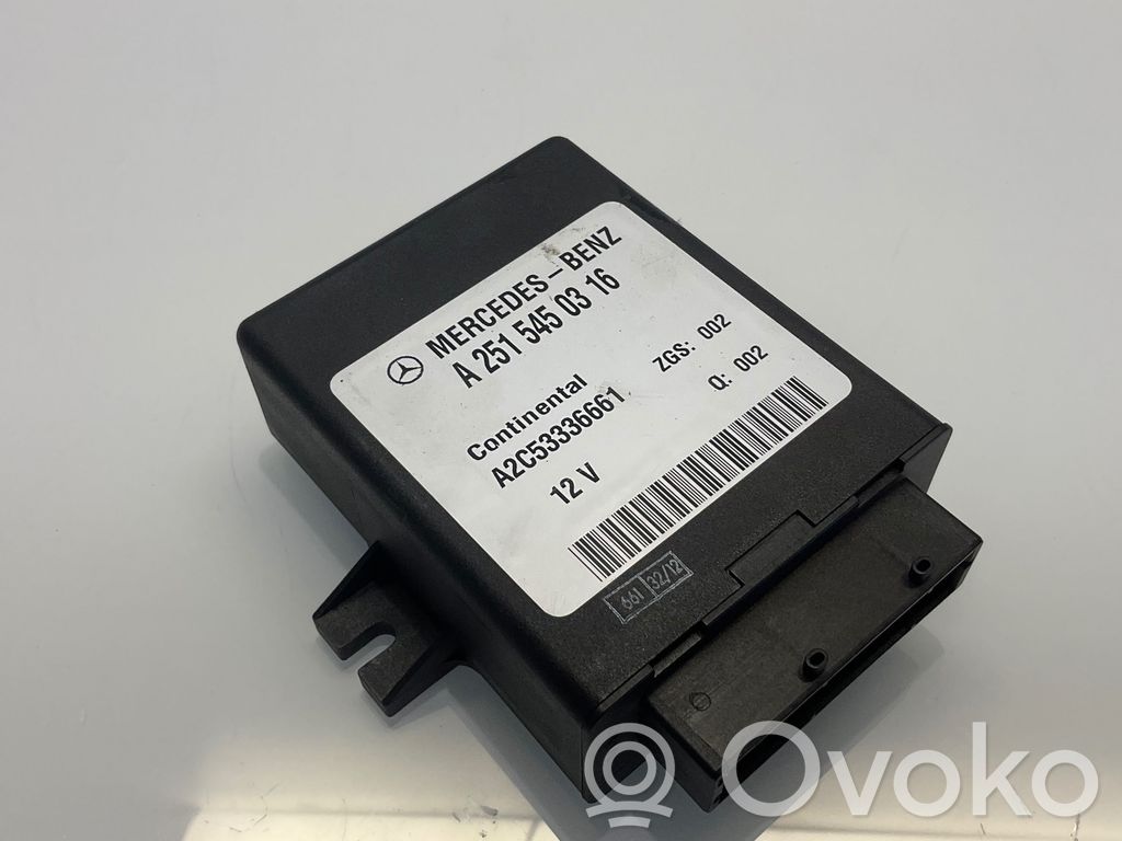 Module de commande suspension   A2515450316,A2C53336661,2515450316