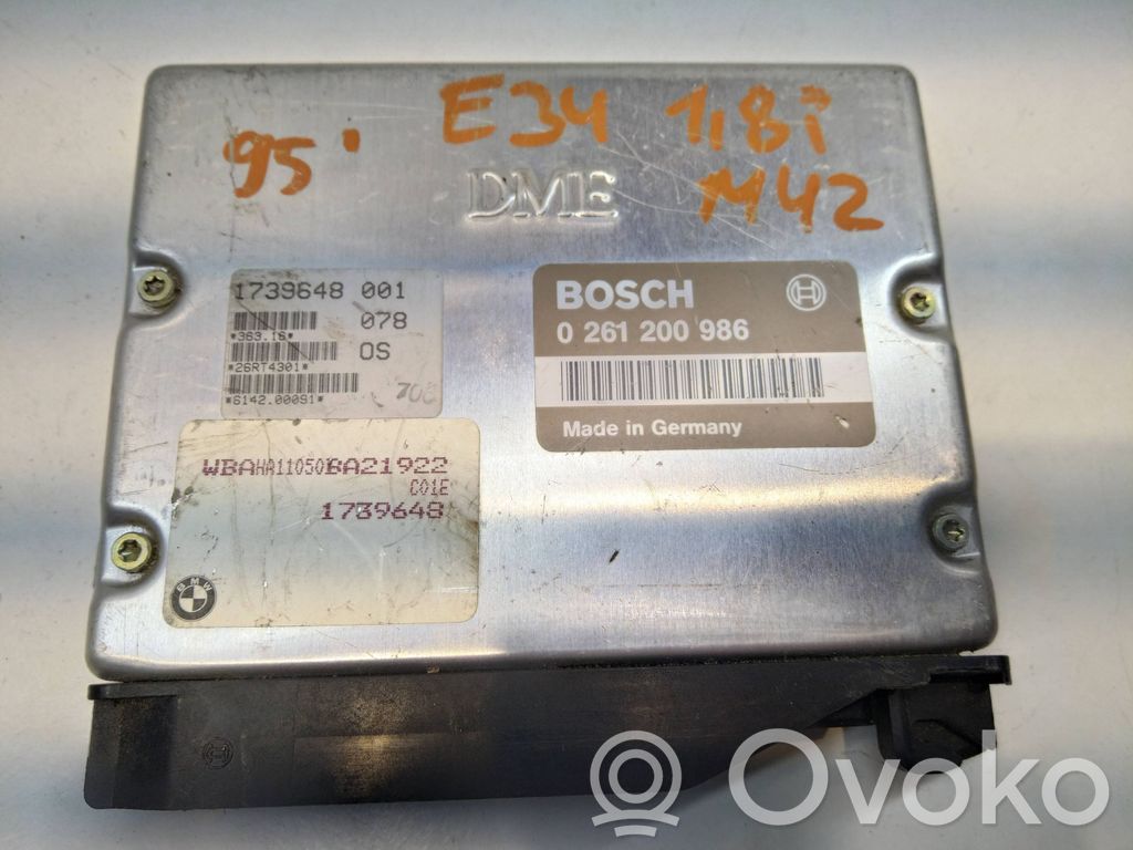 BMW 5 E34 Engine control unit/module 