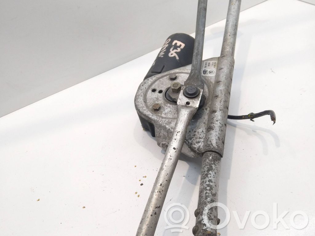 BMW 3 E36 Mechanizm i silniczek wycieraczek szyby przedniej / czołowej 