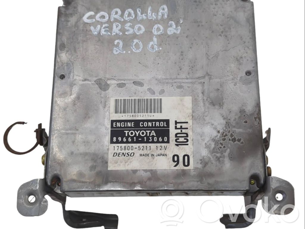 Toyota Corolla Verso E121 Engine control unit/module 