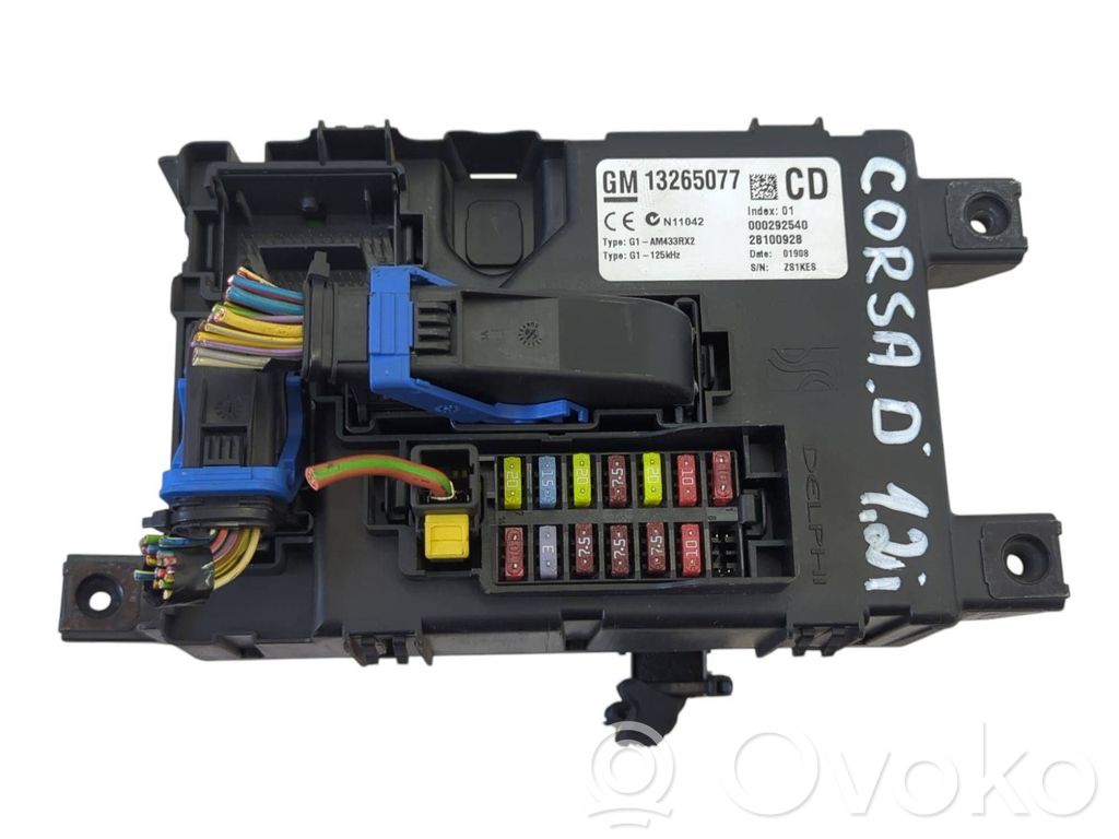 Opel Corsa D Fuse box set 