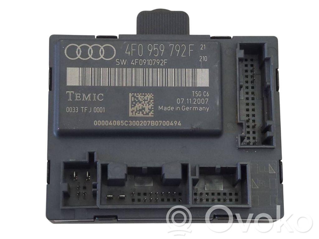 Audi A6 S6 C6 4F Door control unit/module 