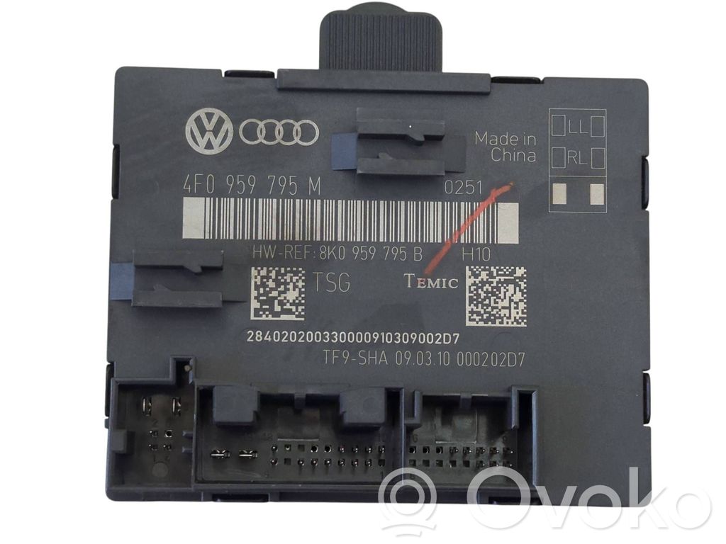 Unité de commande module de porte   4F0959795M,8K0959795B