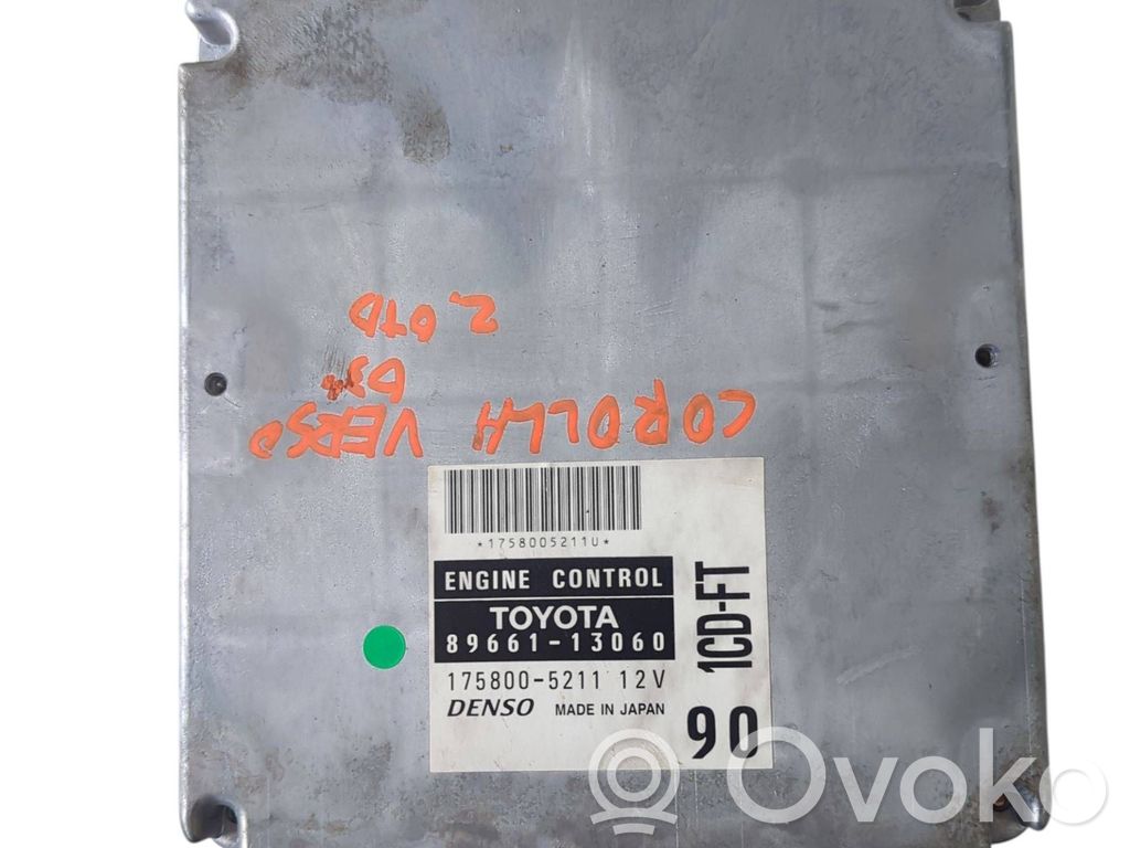 Toyota Corolla Verso E121 Engine control unit/module 