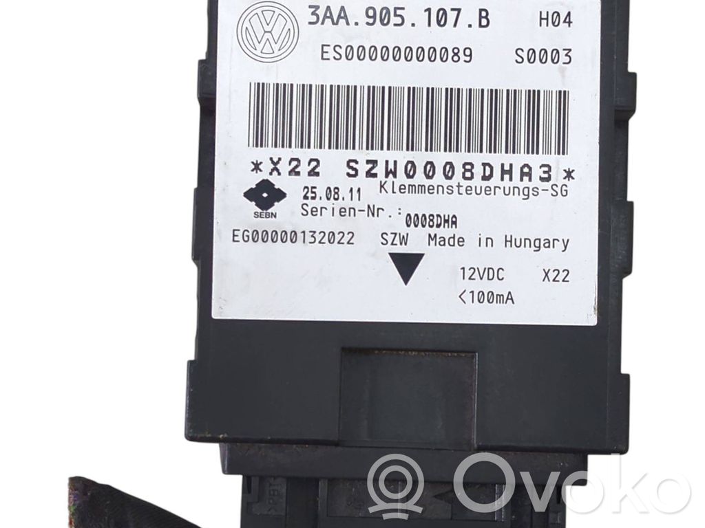 Volkswagen PASSAT B7 Centralina/modulo keyless go 