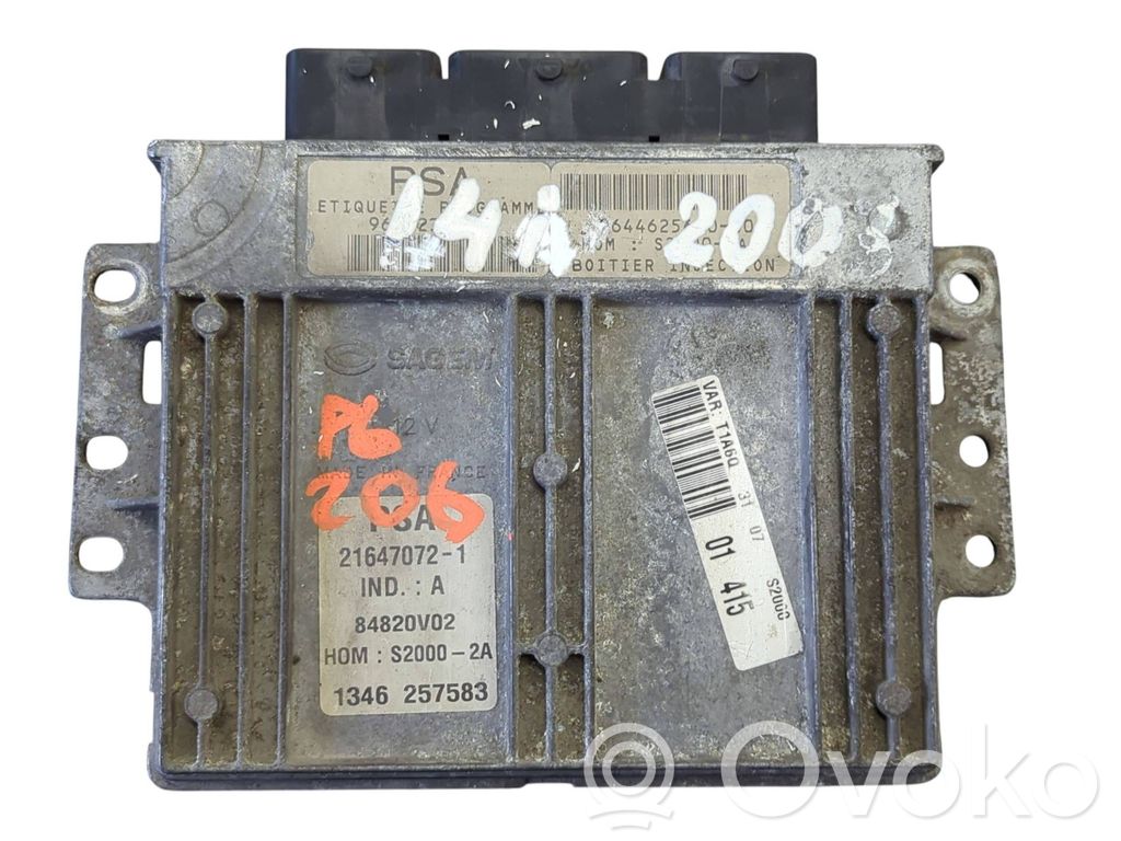 Peugeot 206 Engine control unit/module 