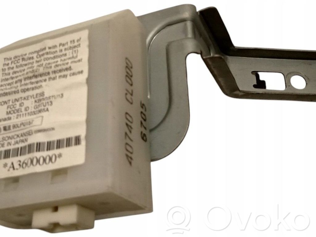 Speedometer control unit/module   40740CL000