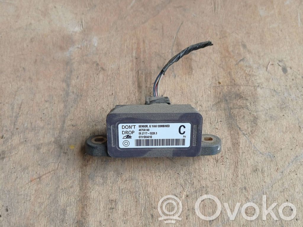 Mitsubishi ASX ESP acceleration yaw rate sensor 
