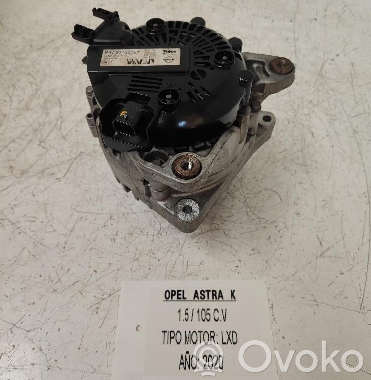 Opel Astra K Ģenerators 