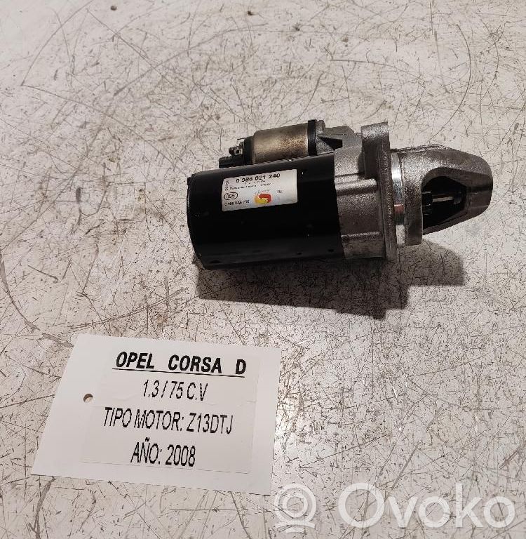 Motor de arranque   0986021240,BOSXH