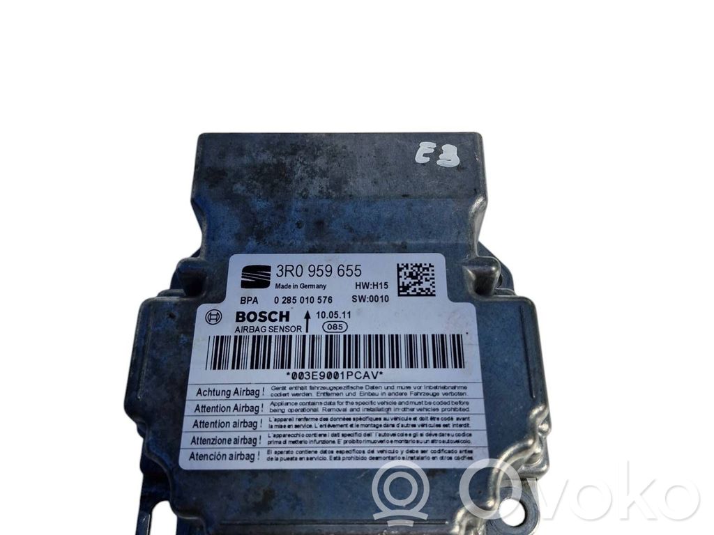 Airbag control unit/module   3R0959655,0285010576