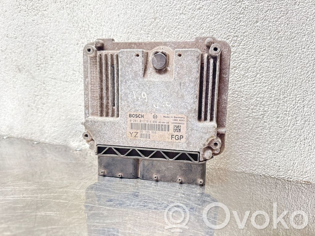 Engine control unit/module   55193968,1039S08022,0281011914
