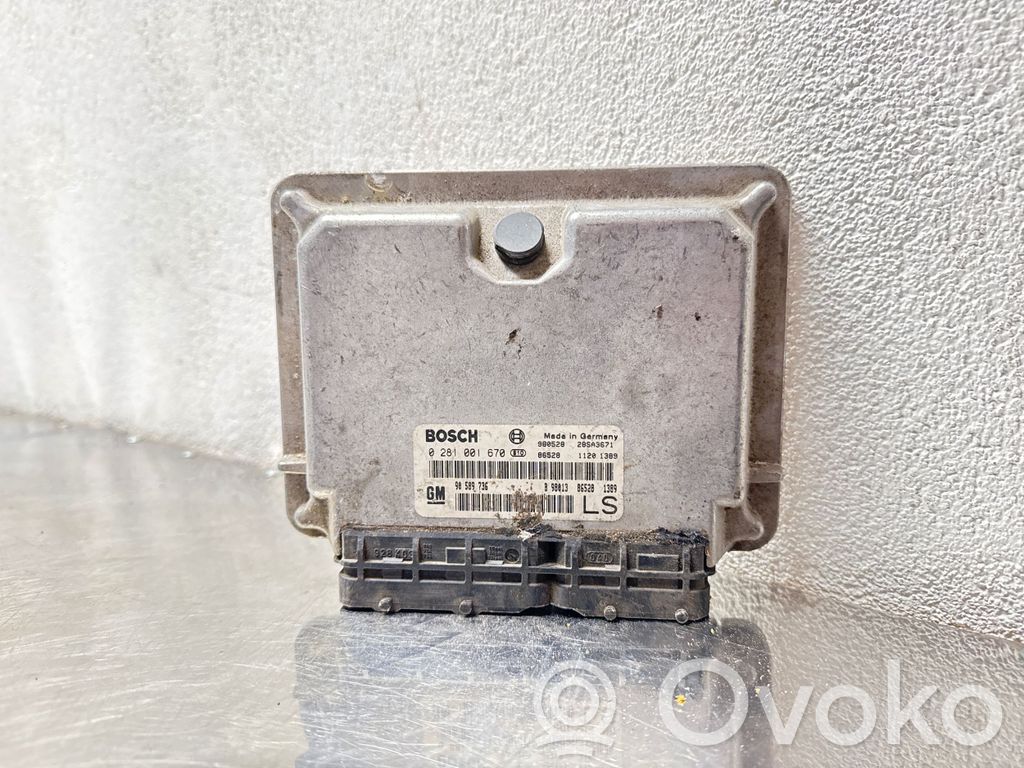 Engine control unit/module   0281001670,90589736,28SA3671
