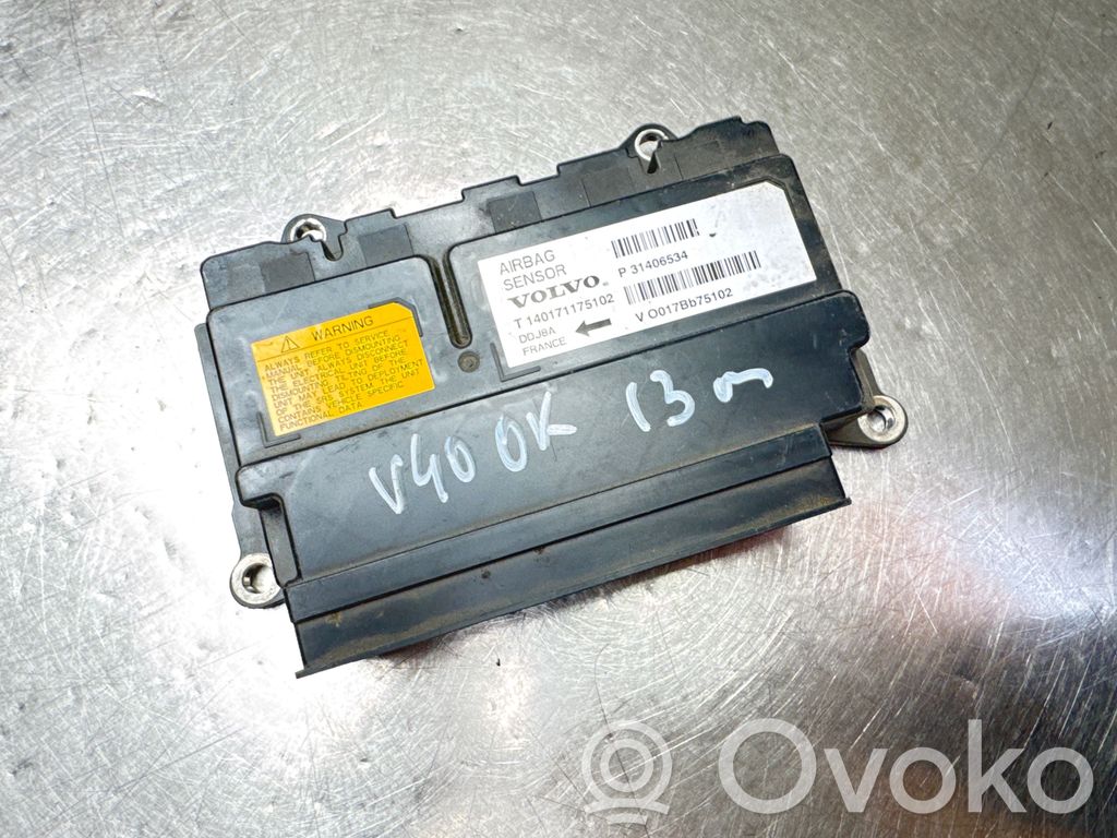Sterownik / Moduł Airbag   31406534,V0017BB75102,T140171175102