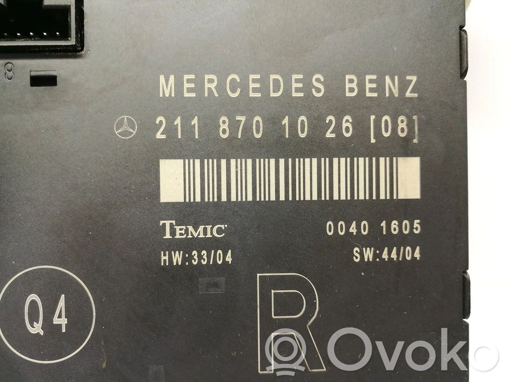 Mercedes-Benz E W211 Door control unit/module 