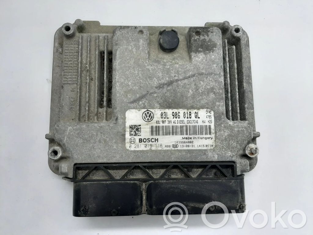 Engine control unit/module   0281019116,03L906018QL