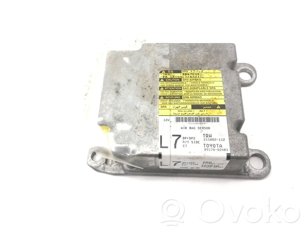 Toyota Corolla E120 E130 Unidad de control/módulo del Airbag 