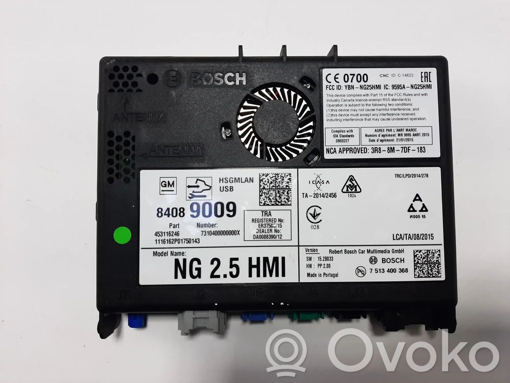 Opel Insignia A GPS navigation control unit/module 