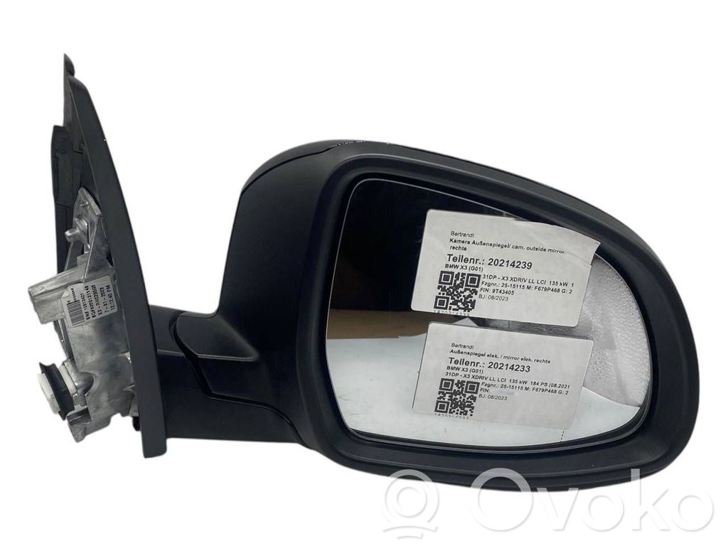 BMW X3 G01 Elektryczne lusterko boczne drzwi przednich 