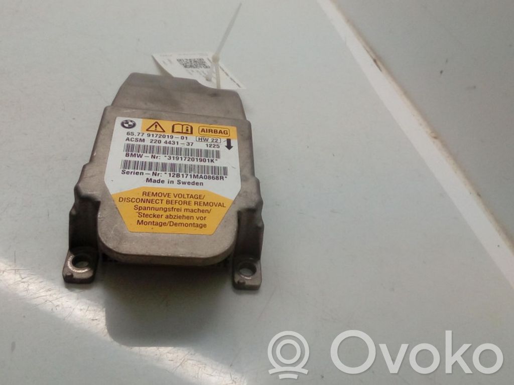 Centralina/modulo airbag   6577917201901,22443137