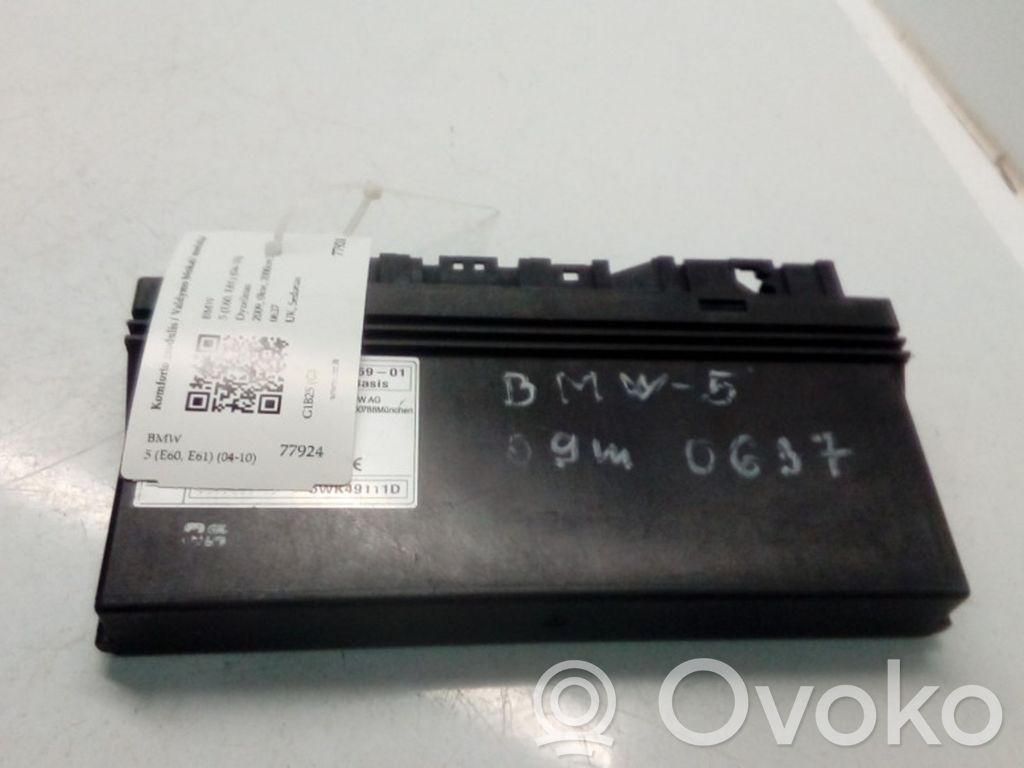 BMW 5 E60 E61 Komforto modulis 
