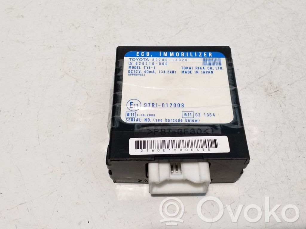 Toyota Corolla Verso E121 Immobilizer control unit/module 