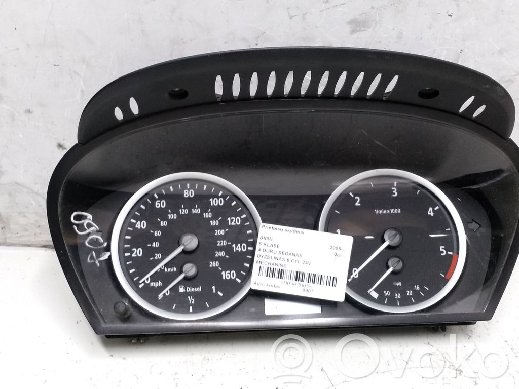 BMW 5 E60 E61 Speedometer (instrument cluster) 