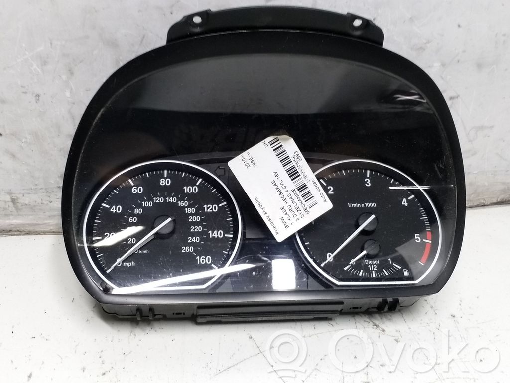 BMW 1 E81 E87 Spidometras (prietaisų skydelis) 