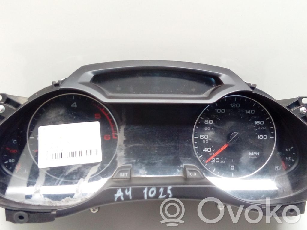 Audi A4 S4 B8 8K Nopeusmittari (mittaristo) 