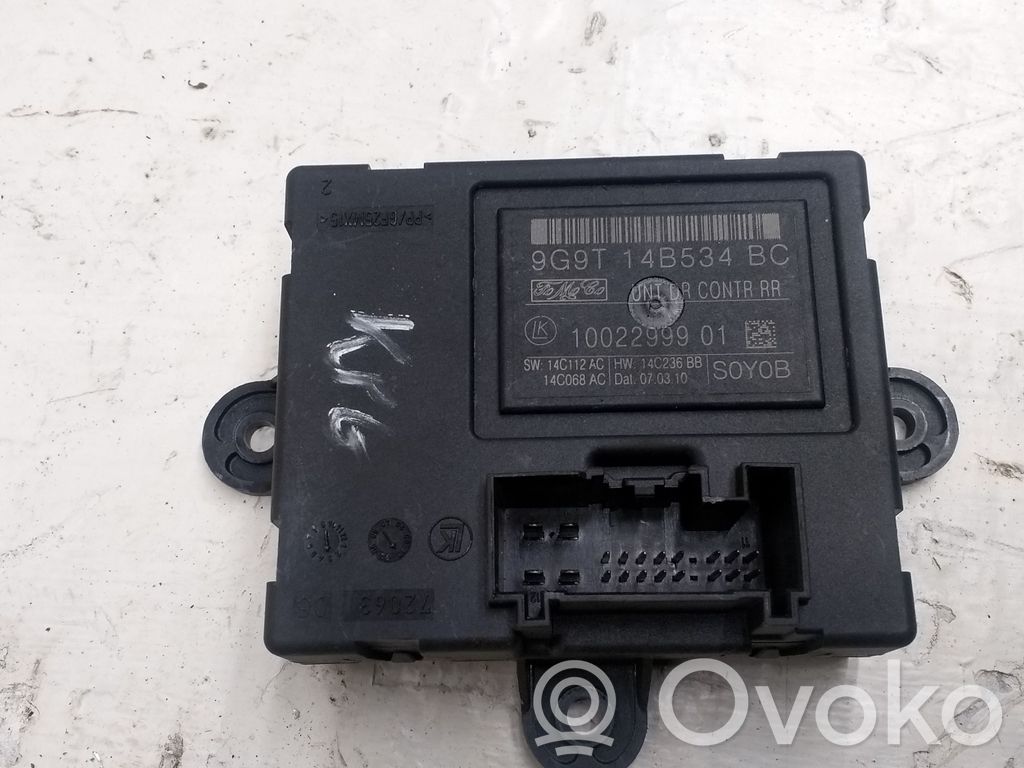 Unité de commande module de porte   9G9T14B534BC,1002299901