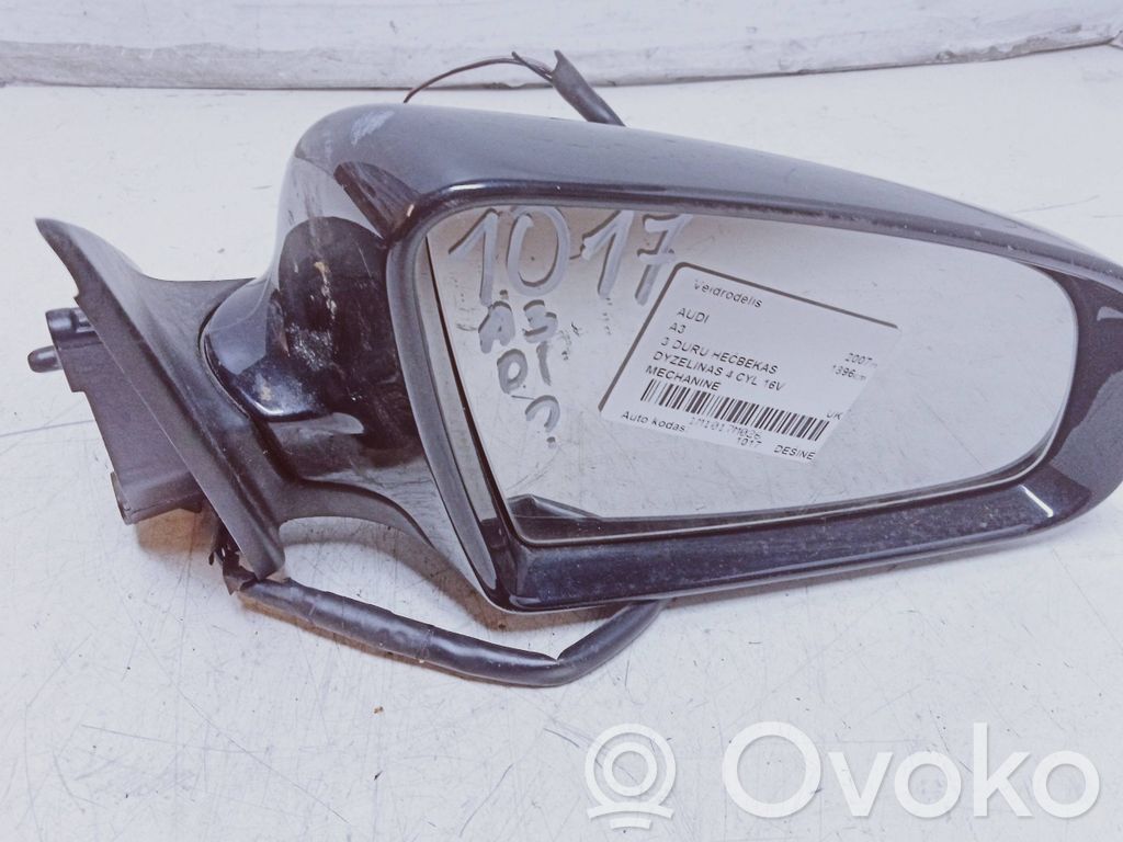 Audi A3 S3 8P Etuoven sähköinen sivupeili 