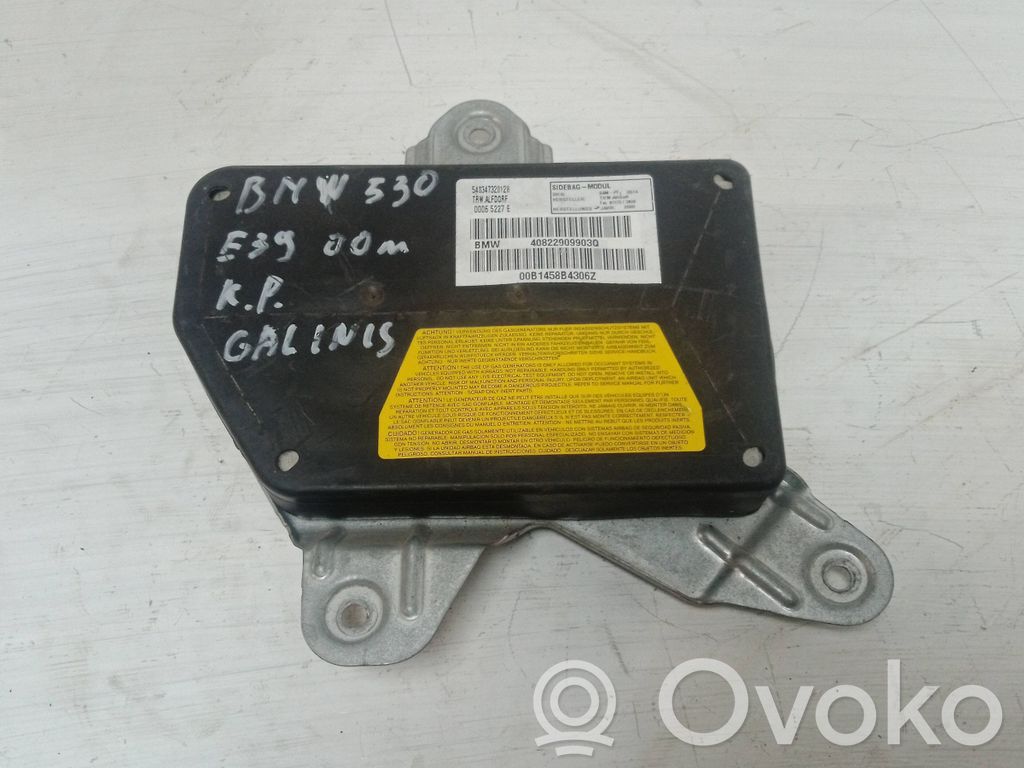 BMW 5 E39 Takaoven turvatyyny 