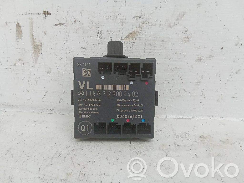 Mercedes-Benz C W204 Centralina/modulo portiere