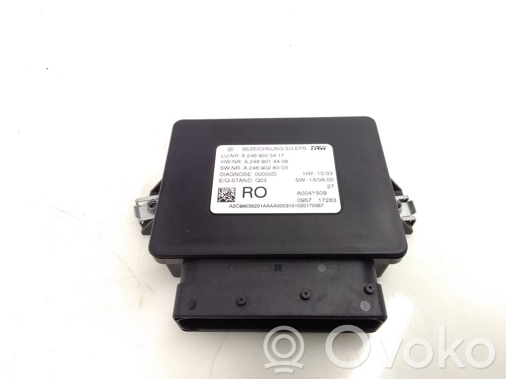 Mercedes-Benz B W246 W242 Module de commande de frein à main 