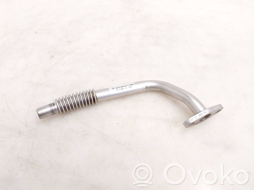 Mercedes-Benz C W205 Turbo turbocharger oiling pipe/hose 