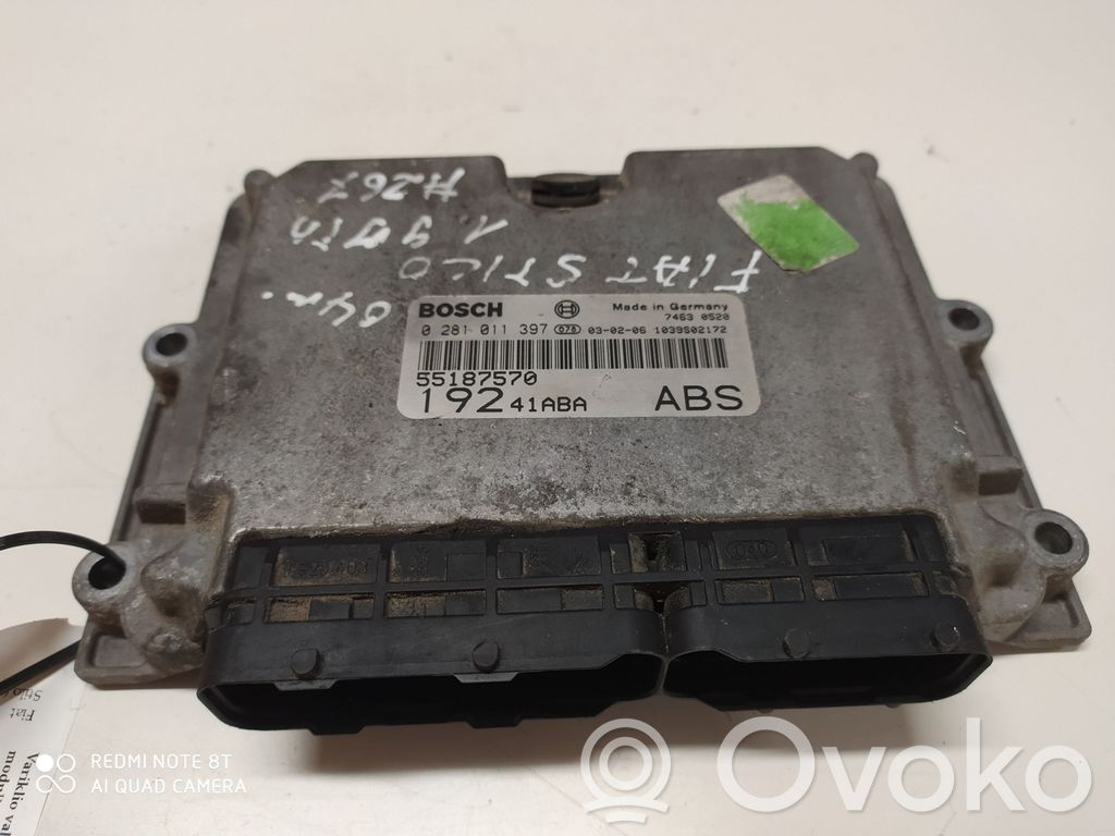 Fiat Stilo Engine control unit/module 