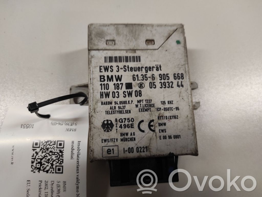 Immobilizer control unit/module   61356905668,110187,05393244