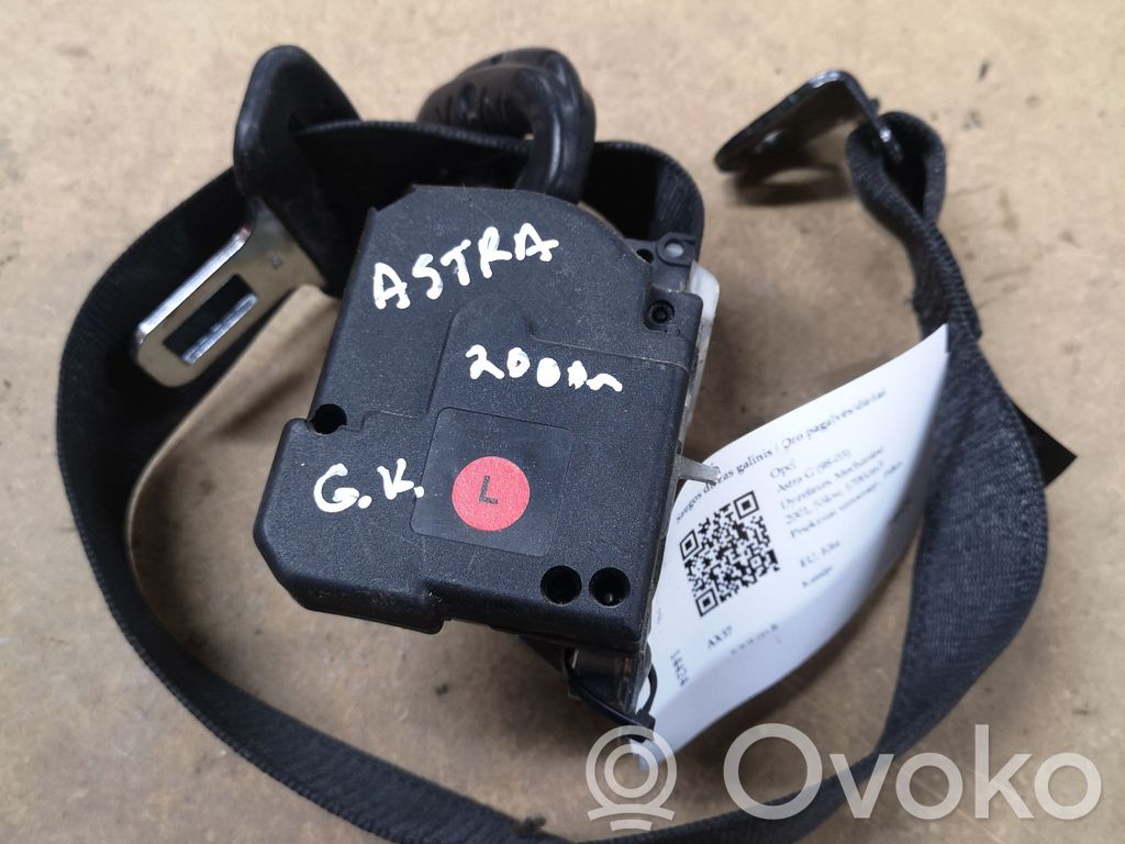 Opel Astra G Cinturón trasero 