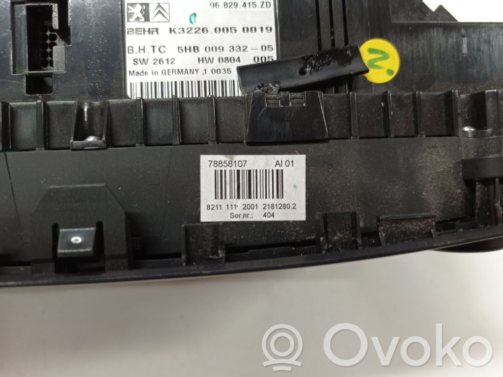 Citroen C5 Climate control unit 