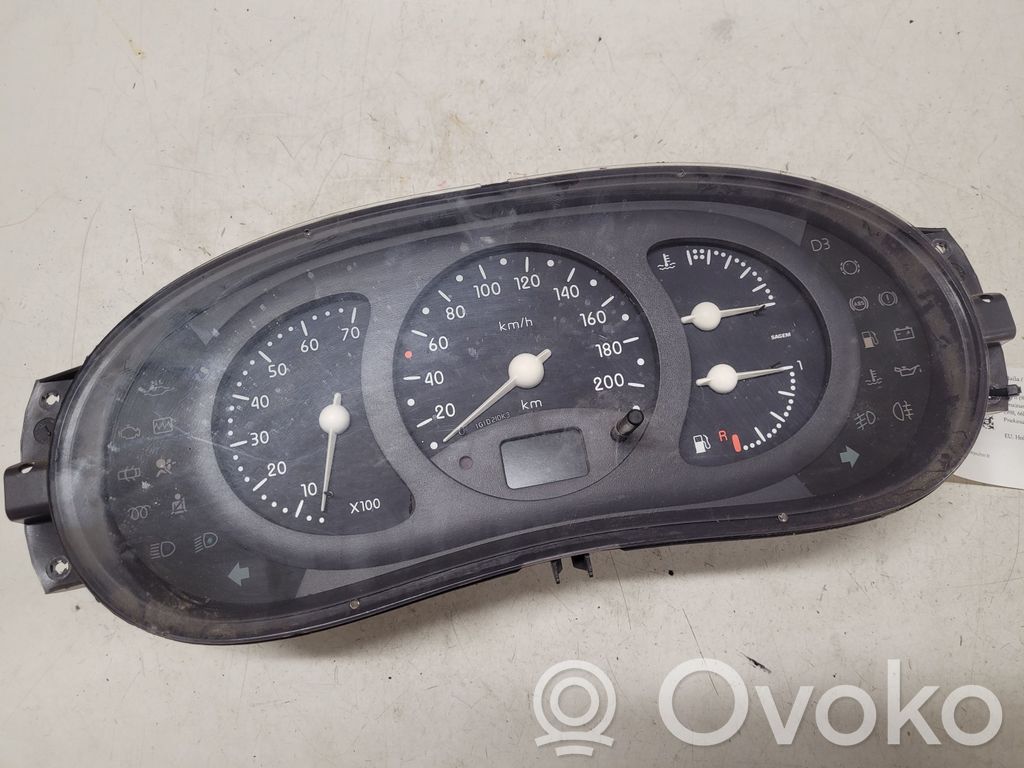 Renault Clio II Speedometer (instrument cluster) 