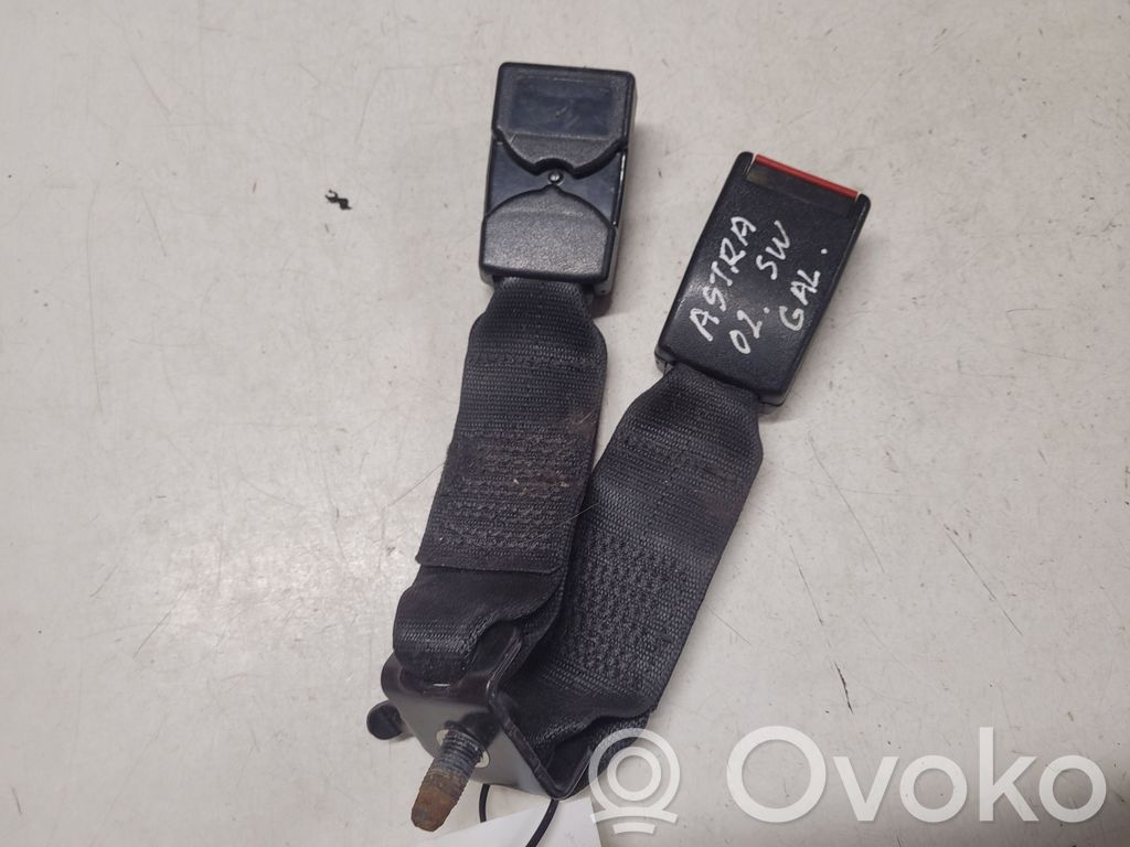 Opel Astra G Klamra środkowego pasa bezpieczeństwa fotela tylnego 