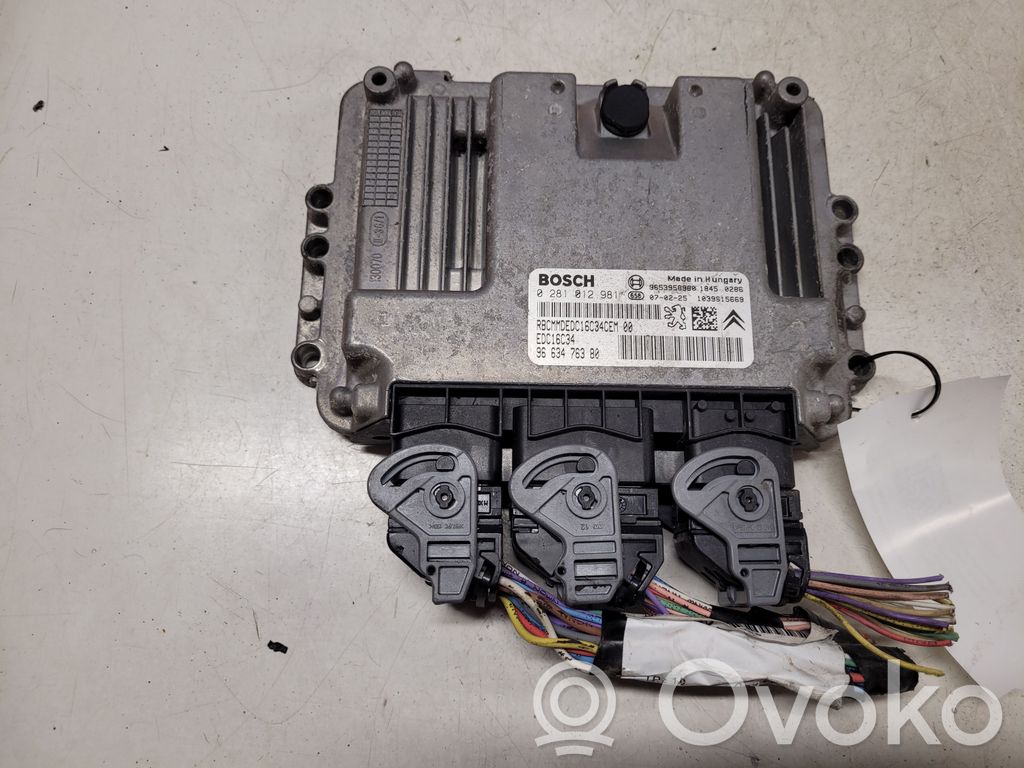 Engine control unit/module   0281012981,9663476380,9653958980