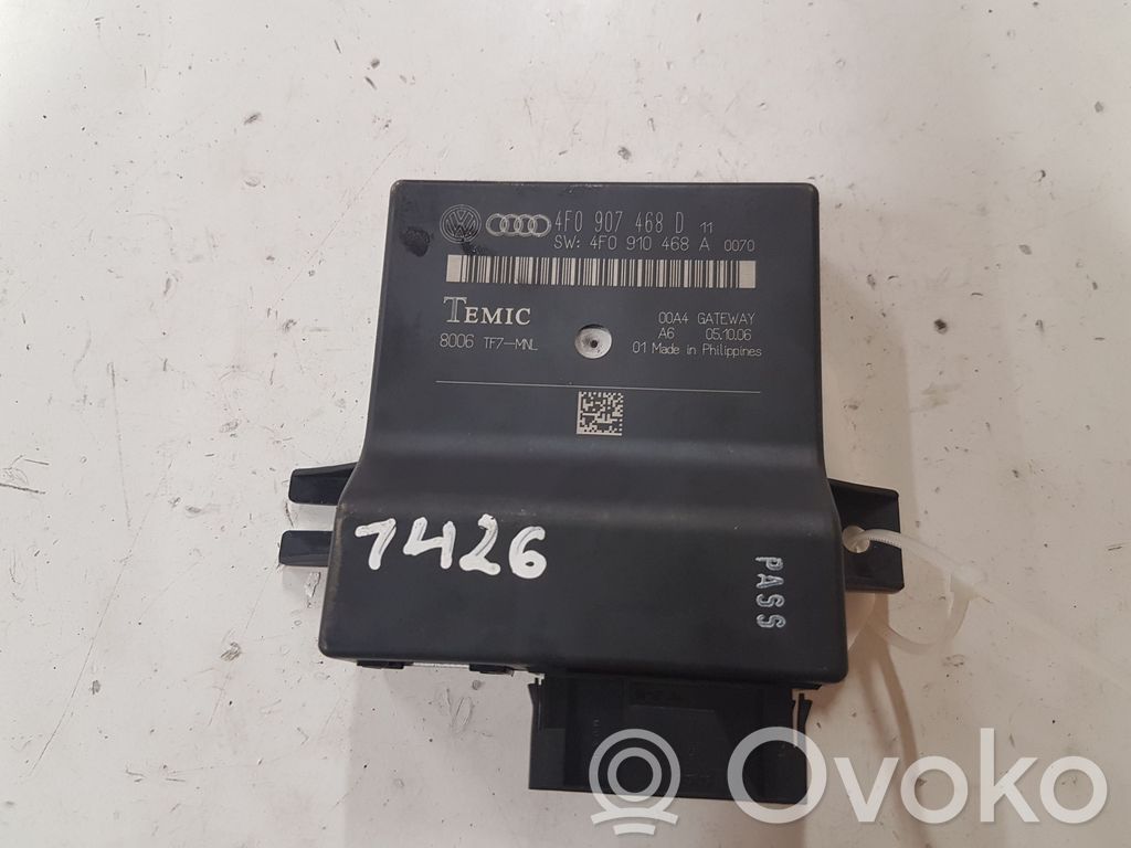 Audi A6 S6 C6 4F Moduł sterowania Gateway 