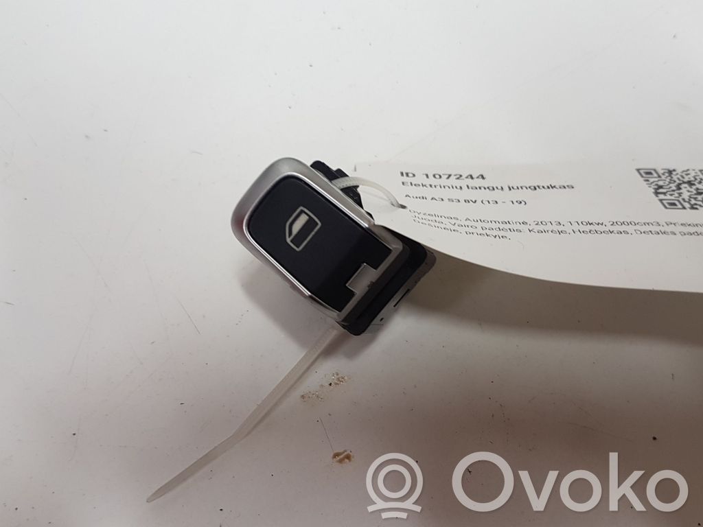 Electric window control switch   8V0959